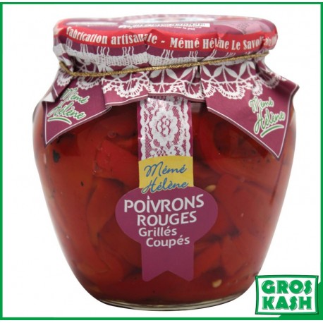 Poivrons Rouges Grillés Coupés entier 540g Casher Ihoud KLP-Sauces & Condiments cacher-GrosKash-