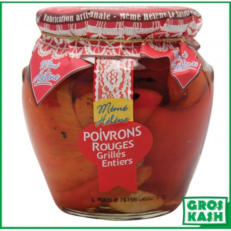Poivron Rouge Grillés Entier 580g Casher Ihoud KLP-Sauces & Condiments cacher-GrosKash-