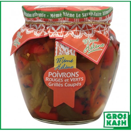 Amphora Poivron Rouge et Verts coupes 540ml kasher lepessah-Sauces & Condiments cacher-GrosKash-