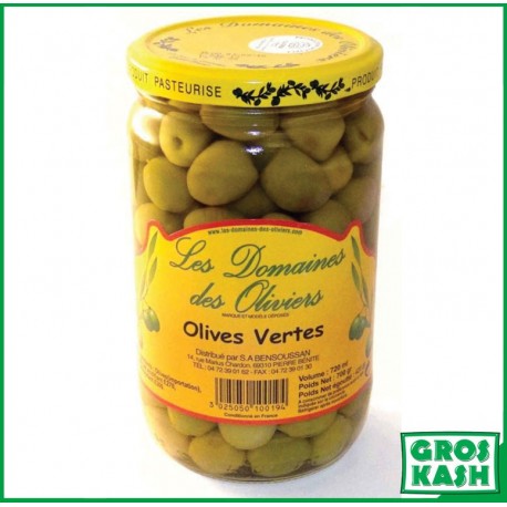 Olives Vertes 72cL Casher Schlesinger KLP-Sauces & Condiments cacher-GrosKash-