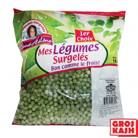 Petit Pois Très Fin "Mémé Hélène" 1kg Casher Ihoud KLP-Légume surgelé cacher-GrosKash-