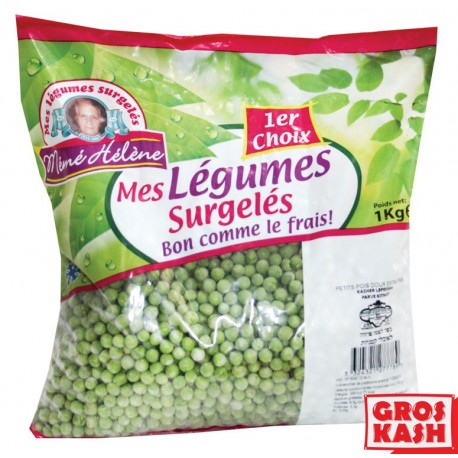 Petits pois Extra fins "Mémé Hélène" 800g Casher Ihoud KLP-Légume surgelé cacher-GrosKash-