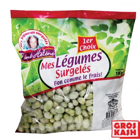 Fèves fines "Mémé Hélène" 800g Casher Ihoud KLP-Légume surgelé cacher-GrosKash-