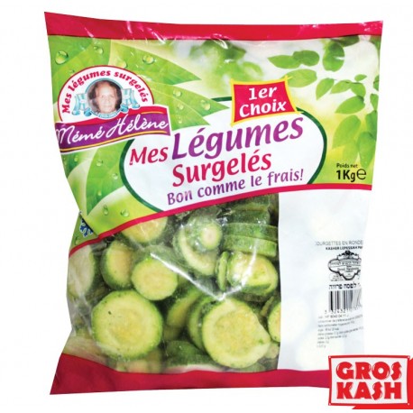 Courgettes en Rondelles "Mémé Hélène" 800g Casher Ihoud KLP-Légume surgelé cacher-GrosKash-