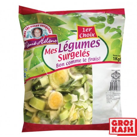 Poireaux en Rondelles "Mémé Hélène" 800g Casher Ihoud KLP-Légume surgelé cacher-GrosKash-