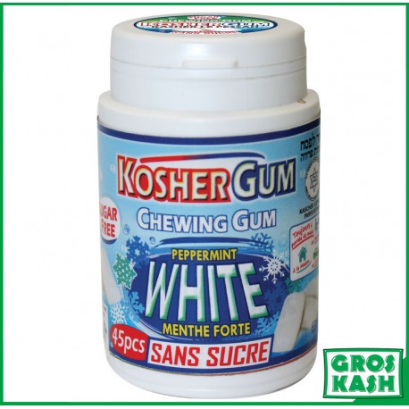Chewing Gum Sans Sucre White kosher lepessah RABBI HOD