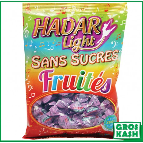 Tendre Light Fruit des Bois Casher "Hadar" 80g Ihoud KLP-Bonbon sans sucre cacher-GrosKash-