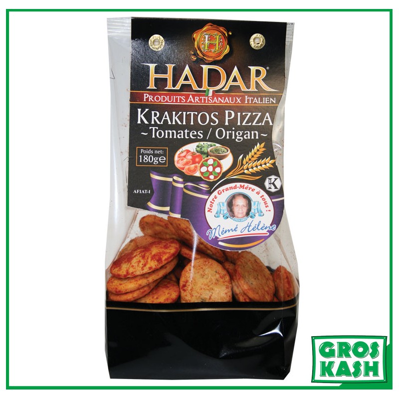 Krakitos Pizza Tomate Casher "Hadar" 180g Ihoud-Apéritif & Snack cacher-GrosKash-