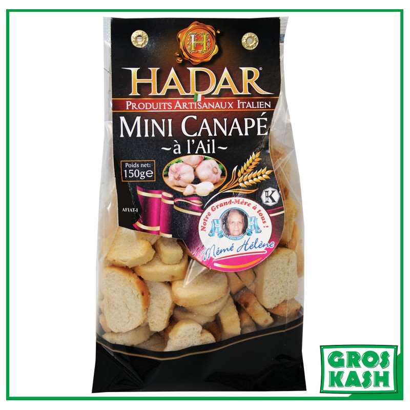 Mini Canapé A L'ail Casher "Hadar" 150g Ihoud-Apéritif & Snack cacher-GrosKash-