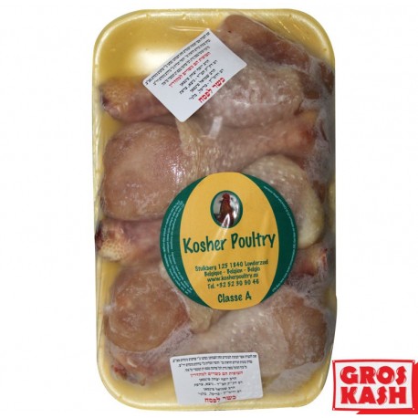 Pilons de Poulet barquettes "Yesh" entre 700g et 900g shritta LOUBAVITCH Ihoud KLP-Volaille surgelée cacher -GrosKash-