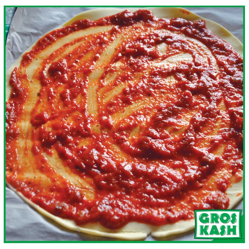 Sauce Pizza Aromatisée "Mutti" lot de 2x400mL Casher Ihoud-Conserve de Tomate cacher-GrosKash-