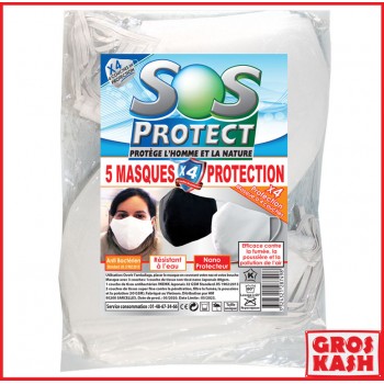 5 MASQUES AVEC 4 COUCHES DE...