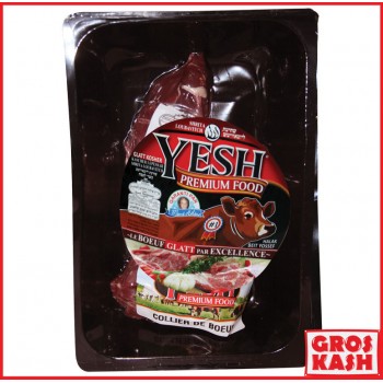 Collier de Boeuf Casher "Yesh" entre 500g et 650g Badatz IHOUD KLP glatt kasher shritta loubawitch