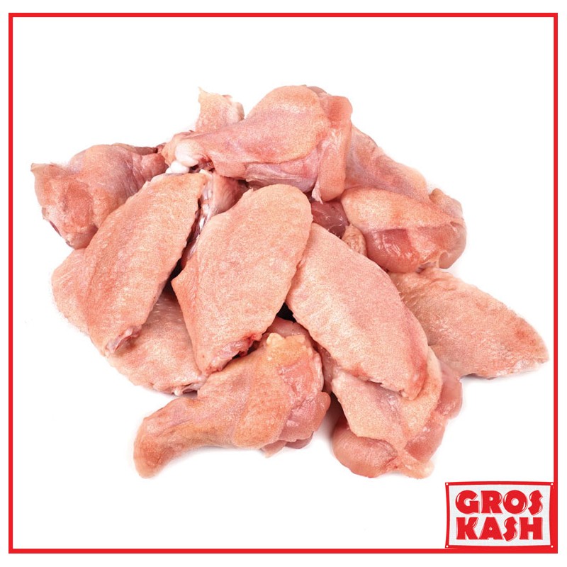 Ailes de Poulet "Yesh" entre 500g et 650g Casher Ihoud KLP shritta loubavitch-Volaille surgelée cacher -GrosKash-