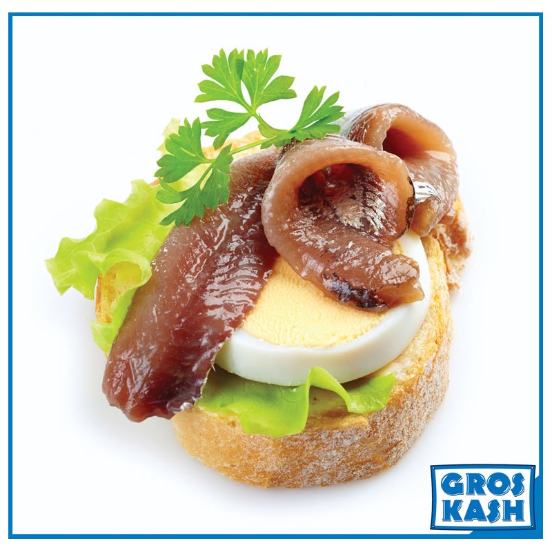 Anchois Verrine Nature Casher "Mémé Hélène" 235g Ihoud KLP-Poisson frais cacher-GrosKash-