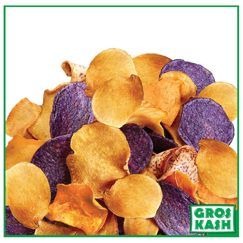 Chips Veggie Légumes Casher (Patate Douce Orange et Violette) 85g-Apéritif & Snack cacher-GrosKash-