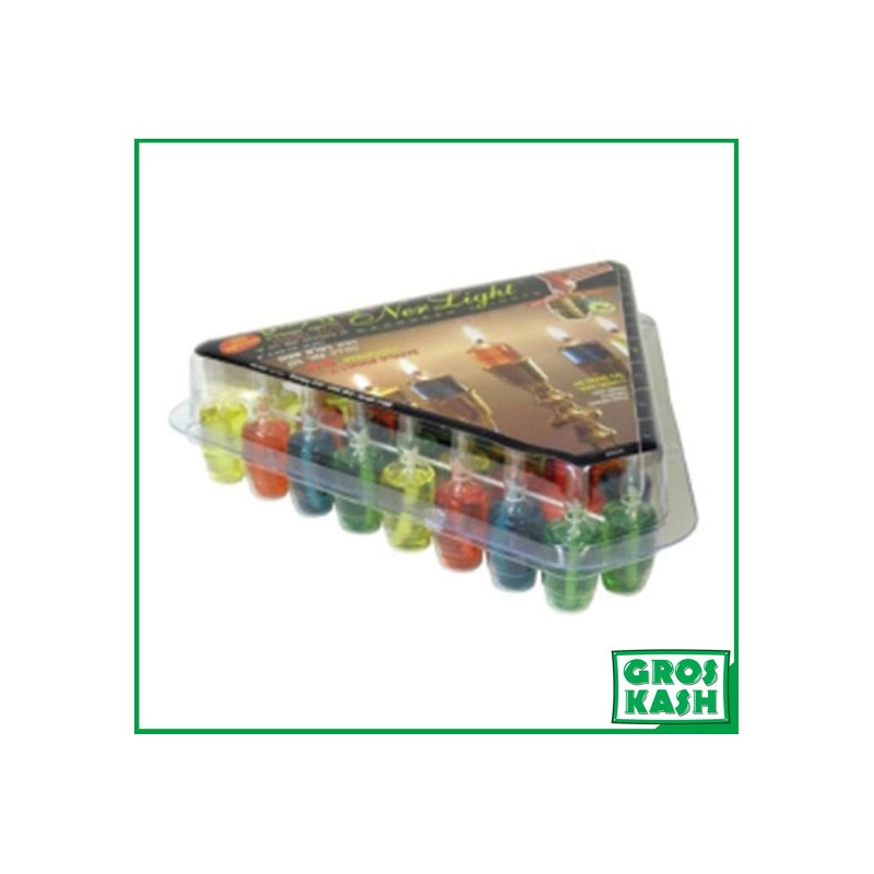 44 VEILLEUSES COLORÉES A L'HUILE D'OLIVE BOUGIE COLORÉE NER LIGHT POUR HANNOUKA-Bougies cacher -GrosKash-