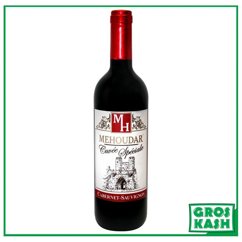 Cabernet Sauvignon Vin Rouge casher "Mehoudar" 750ml Ihoud KLP-Vin & Jus de raisin cacher -GrosKash-