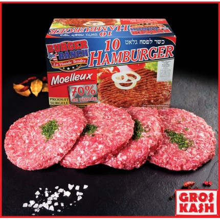 Hamburger Burger Ranch 800 gr Glatt Shritta Loubawitch Badatz IHOUD