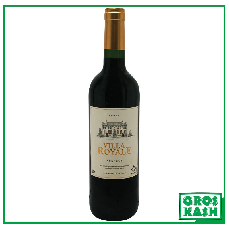 Villa Royale vin Rouge 750ml kosher lepessah HATAM SOFER +OK LOUB