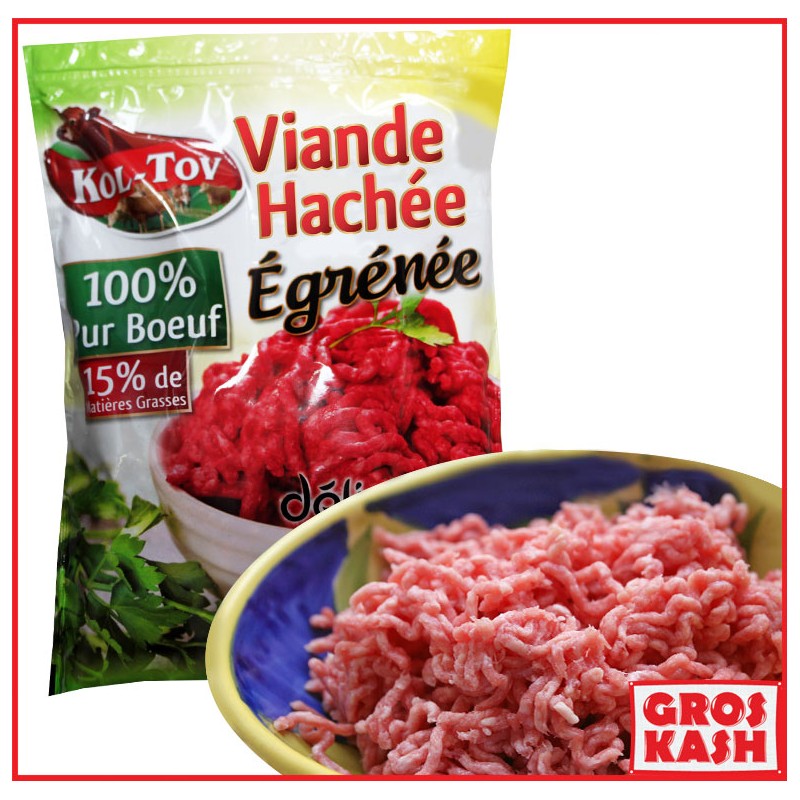 Viande Hachée Egrenee Casher "Kol-Tov" 800g IHOUD KLP-Surgelés cacher-GrosKash-