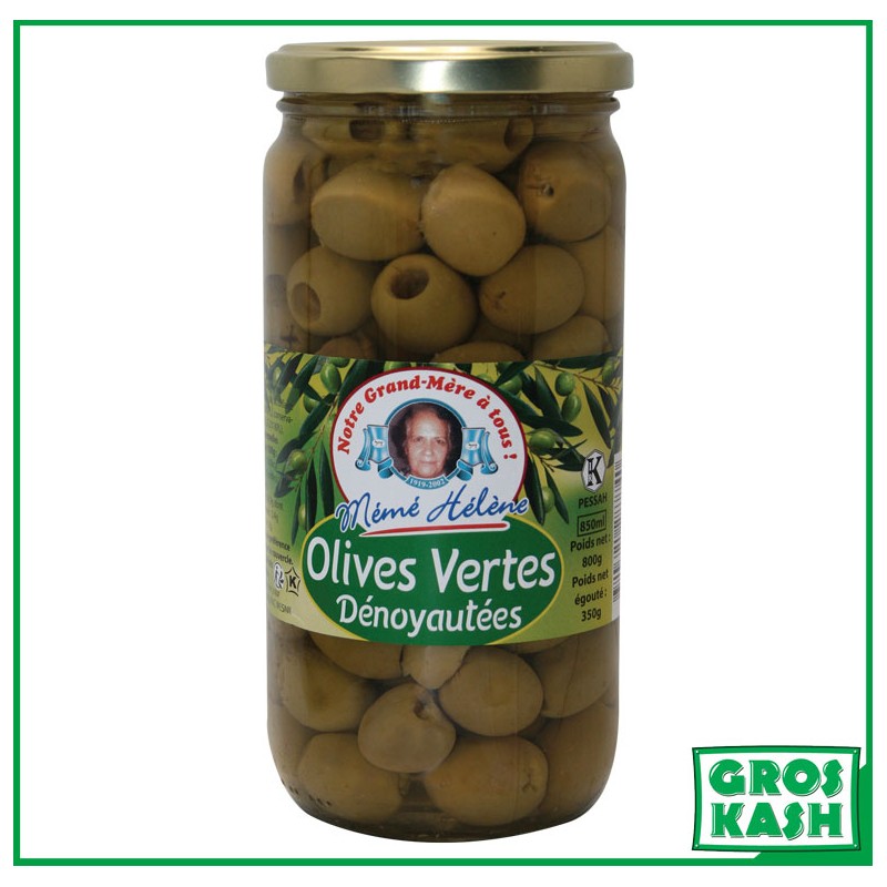 Olives Vertes Dénoyautées 850ml Casher Ihoud KLP-Sauces & Condiments cacher-GrosKash-