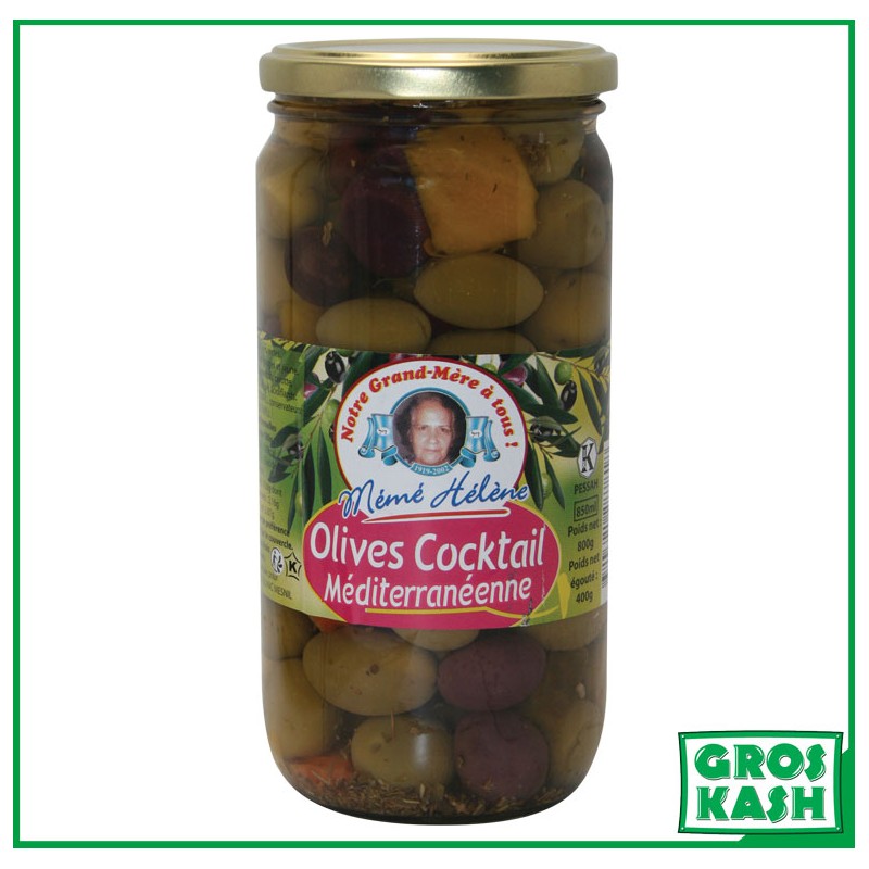 Olive Cocktail Méditerranéenne 850ml Casher Ihoud KLP-Sauces & Condiments cacher-GrosKash-