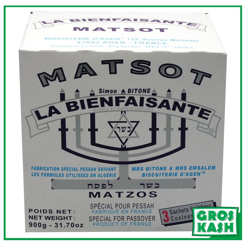Matsot à l'eau la Bienfaisante 900G KLP-Matzot -GrosKash-