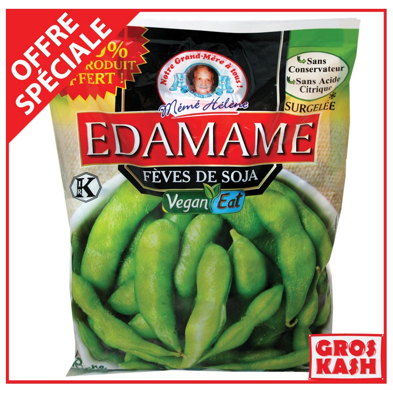 Édamame Fève de Soja 600g Casher Ihoud KLP MÉMÉ HÉLÈNE-Légume surgelé cacher-GrosKash-