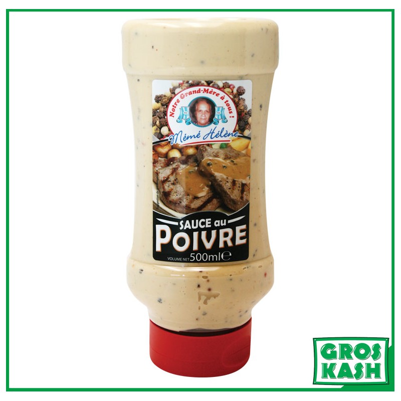 Sauce au poivre 500ml flacon souple MÉMÉ HÉLÈNE Casher Ihoud KLP-Sauces & Condiments cacher-GrosKash-