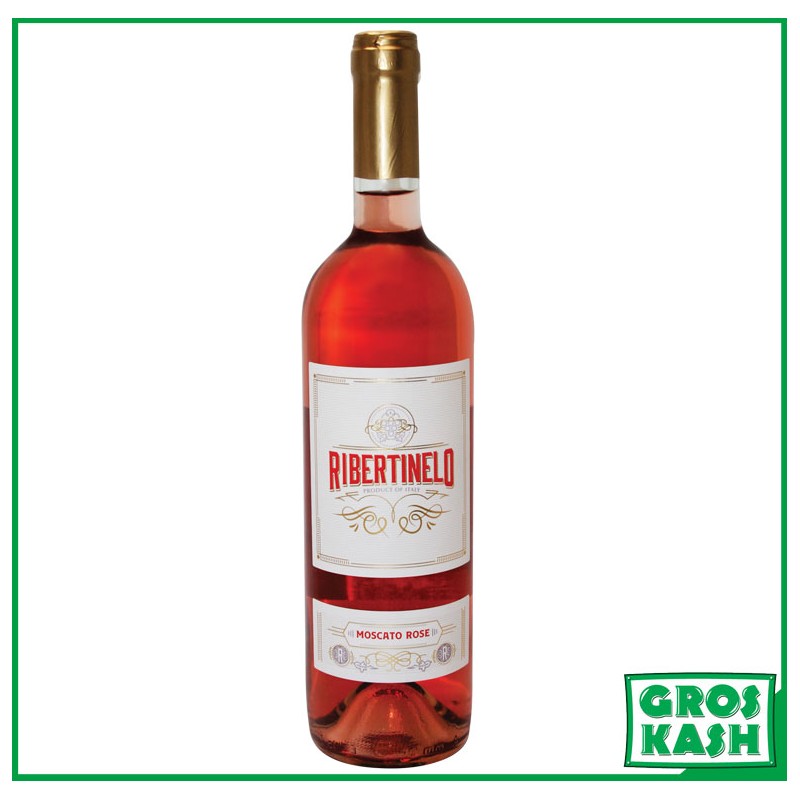 MOSCATO ROSÉ RIBERTINELO 750 ML CACHER lepessah-Vin & Jus de raisin cacher -GrosKash-