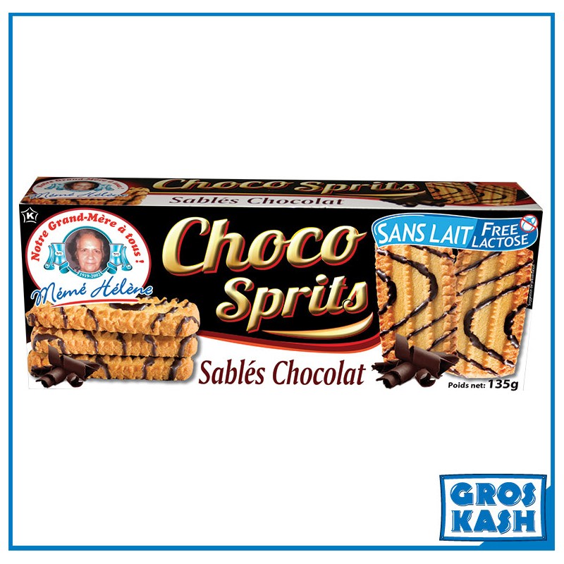 Choco Spritz Casher "Mémé Hélène" 135g Ihoud-Gâteaux et Biscuits cacher-GrosKash-