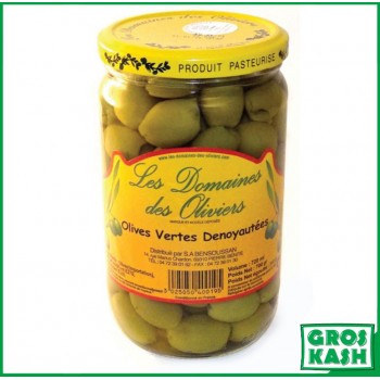 Olives Vertes Denoyautes 72cl kasher le pessah