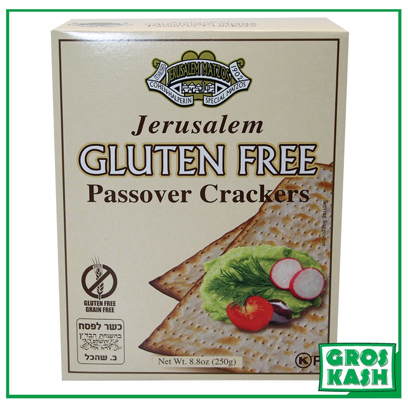 Matzot gluten free special 250g kasher lepessah JERUSALEM-Matzot -GrosKash-