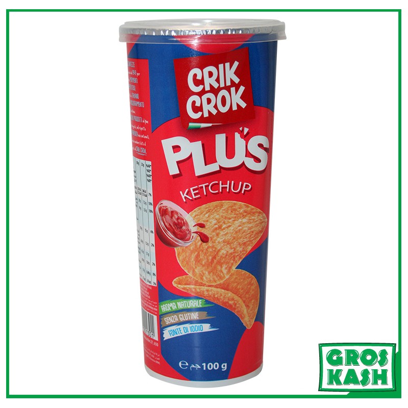 Chips Plus KETCHUP Casher Lepessah "Crik Crok" 100g Ihoud-Apéritif & Snack cacher-GrosKash-