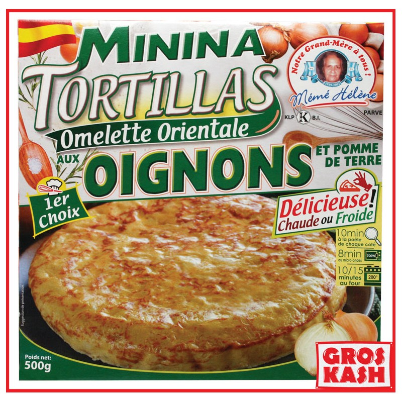 Minina aux Oignons Surgelés 500g MÉMÉ HÉLÈNE kasher lepessah BADATZ BETH YOSSEF KAHER LAMEHADRINE-Pizza & apéritif cacher surgelé-GrosKash-