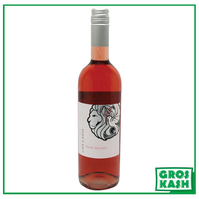 MOSCATO PÊCHE «LION & DOVE» 750 ML CACHER lepessah-Vin & Jus de raisin cacher -GrosKash-