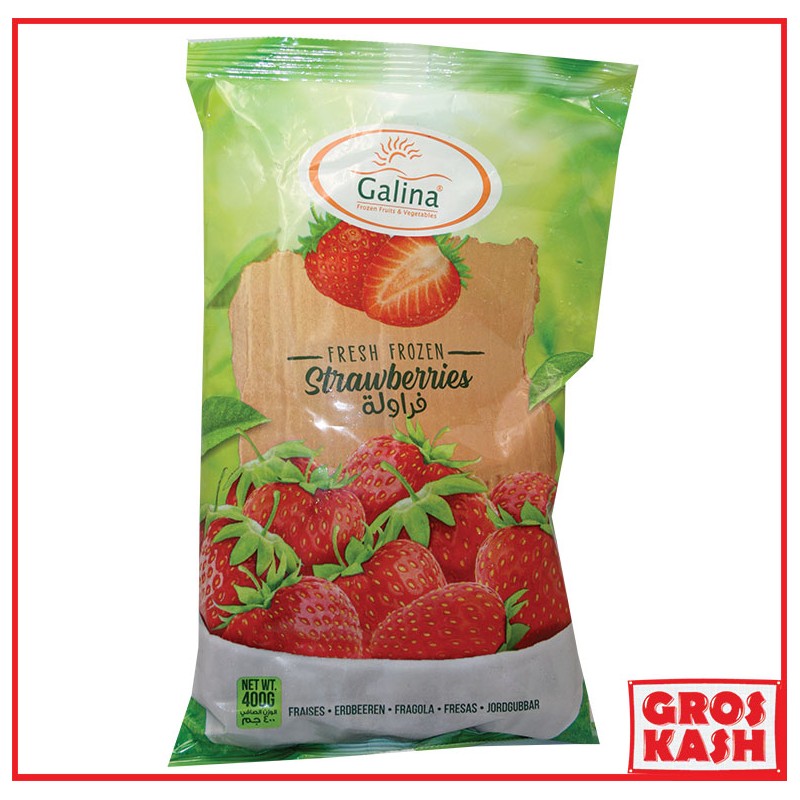 Fraise entière 400g Casher-Légume surgelé cacher-GrosKash-