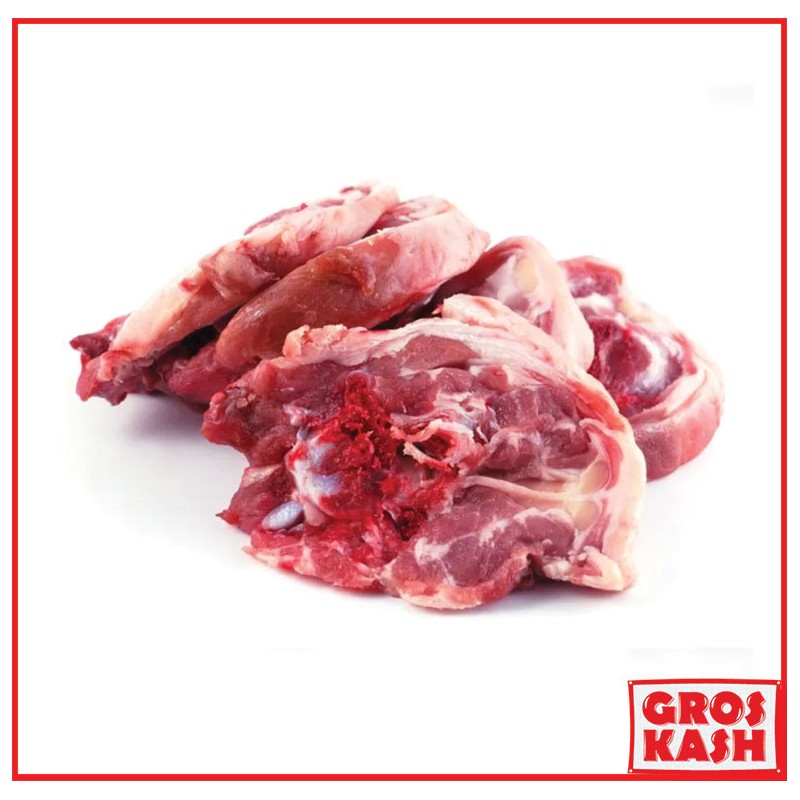 Collier d'Agneau entre 1.4 et 1.6 kg glatt Casher Shrita Loubavitch IHOUD-Surgelés cacher-GrosKash-