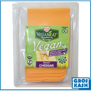 CHEDDAR 100% VEGAN en tranche 150g Casher Ihoud KLP