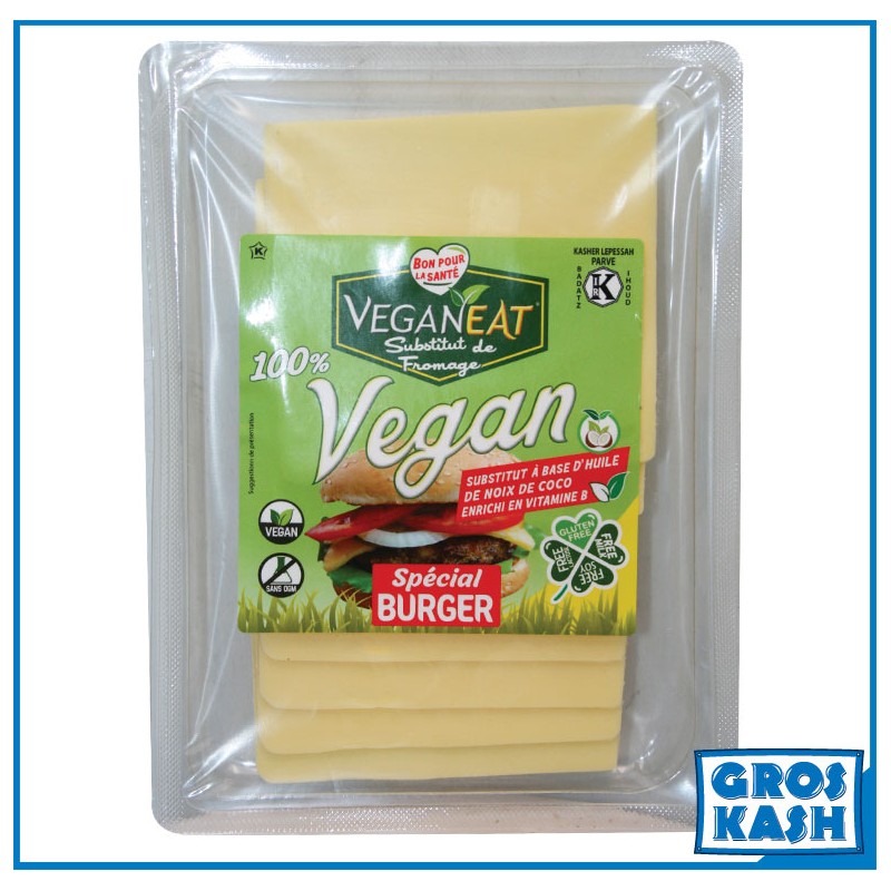 SPÉCIAL BURGER 100% VEGAN en tranche 150g Casher-Frais Cacher-GrosKash-