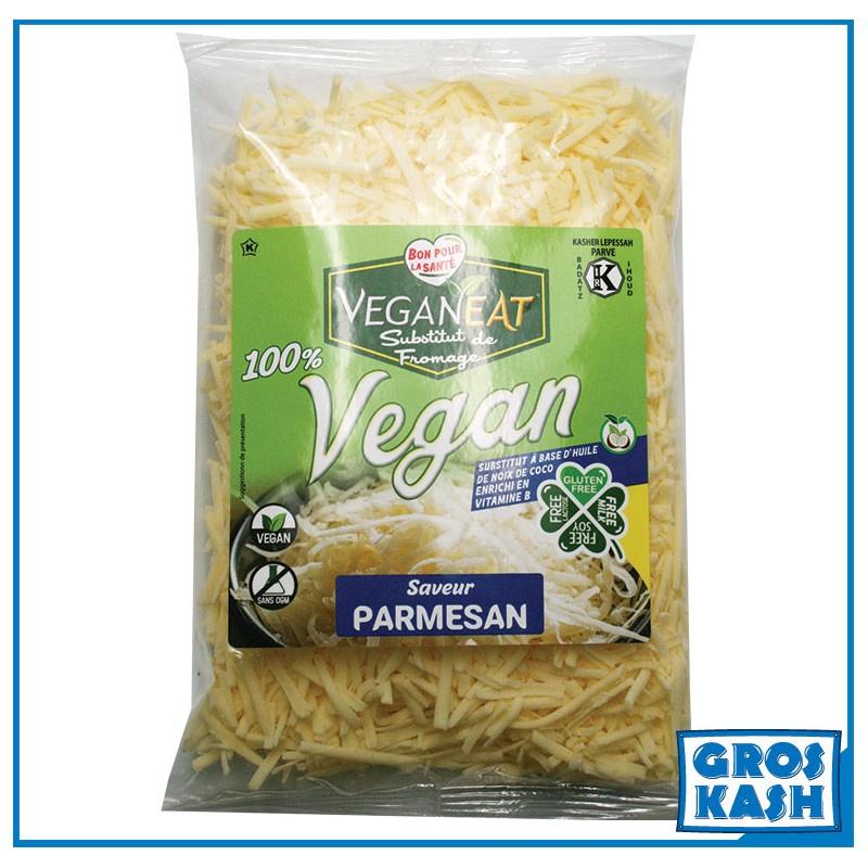 PARMESAN RAPÉ 100% VEGAN 200g Casher Ihoud KLP-Frais Cacher-GrosKash-