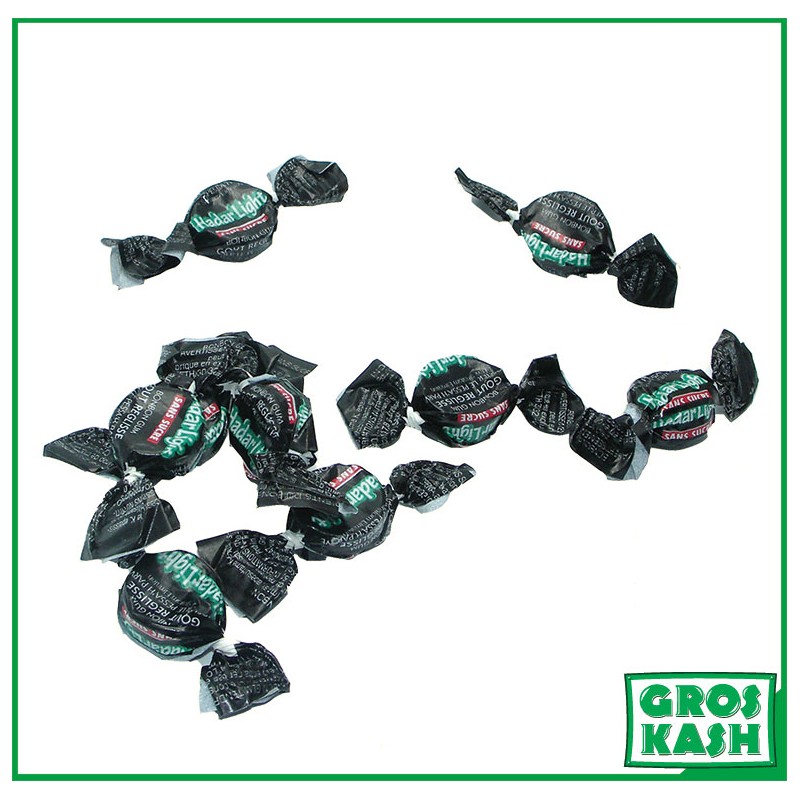 Tendre HADAR light sans sucre Reglisse 80gr kosher lepessah Bonbon tendre Light Réglisse Casher "Hadar" 80g Ihoud KLP-Bonbon sans sucre cacher-GrosKash-