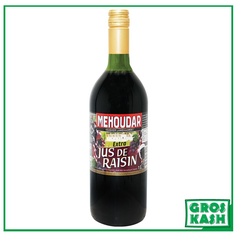 Jus de Raisin Casher "Mehoudar" 1L Ihoud KLP-Vin & Jus de raisin cacher -GrosKash-