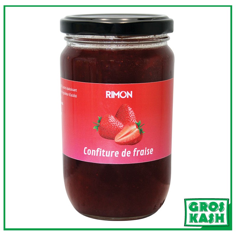 Confiture Casher extra 35% de fraise "RIMON" 360g KLP-Petit Déjeuner & Pain cacher-GrosKash-