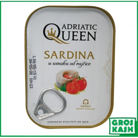 Sardines à la Tomate 105g Casher Rav Ralbag KLP-Conserve de poisson cacher-GrosKash-