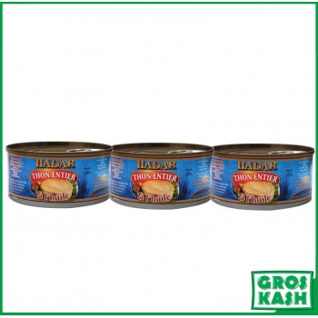 Hadar Thon à l'Huile lot x3 170gr kosher lepessah WOLFF ET BADATZ
