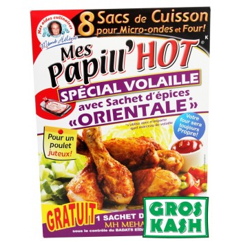 Papill'Hote Volaille Oriental +8 sac de cuisson kosher
