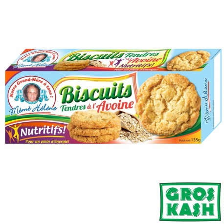 Biscuits Tendre Avoine Casher "Mémé Hélène" 135g Ihoud-Gâteaux et Biscuits cacher-GrosKash-