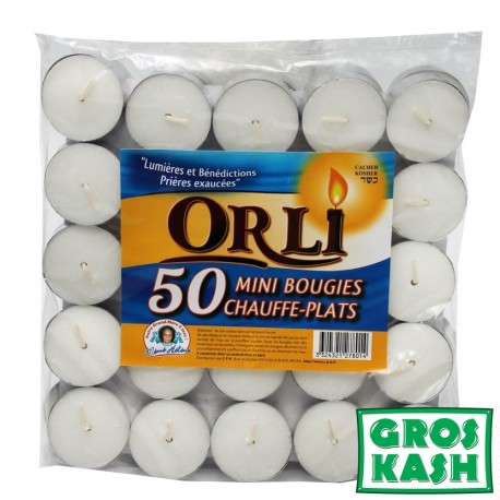 Chauffe Plat "Orli" x50 pièces KLP MÉMÉ HÉLÈNE-Bougies cacher -GrosKash-